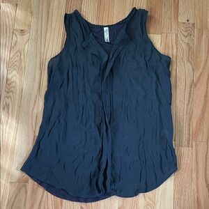 PerSeption Concept Top Womens Small Blue Sleeveless Blouse Minimalist Flowy